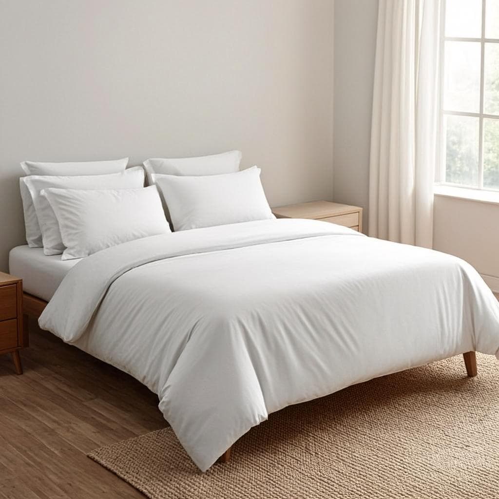 Chambre à coucher propre et aérée à Montréal nettoyée par Bleu-Ménage