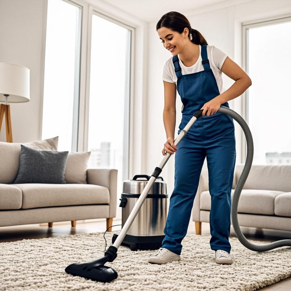 Aspiration minutieuse des tapis à Montréal par Bleu-Ménage
